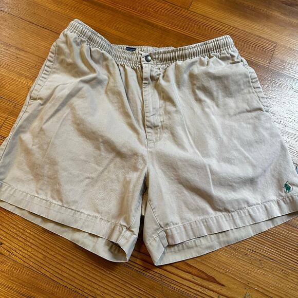 Polo Ralph Lauren khaki elastic waistband shorts SIZE XL - Picture 1 of 5